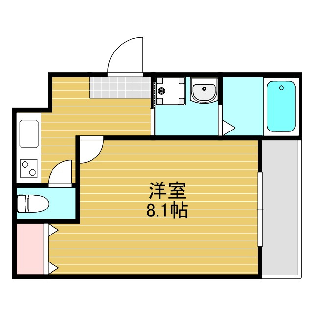 フジパレス新高Ⅱ番館の間取り