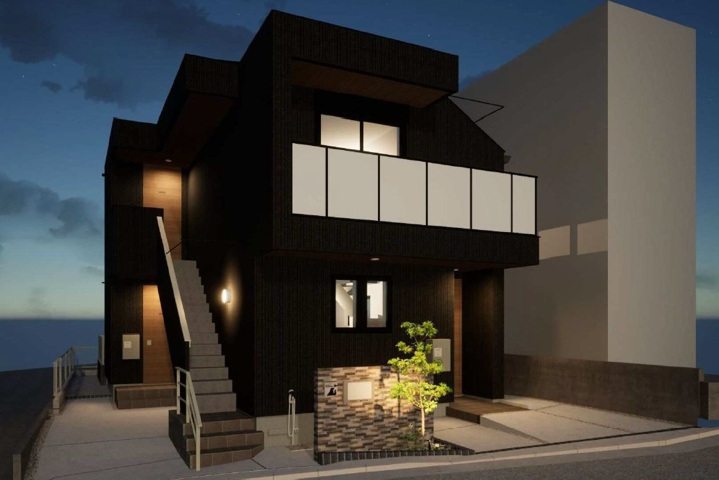 maison AVEC（メゾンアベック）の外観パース|maison AVEC（メゾンアベック）　外観パース