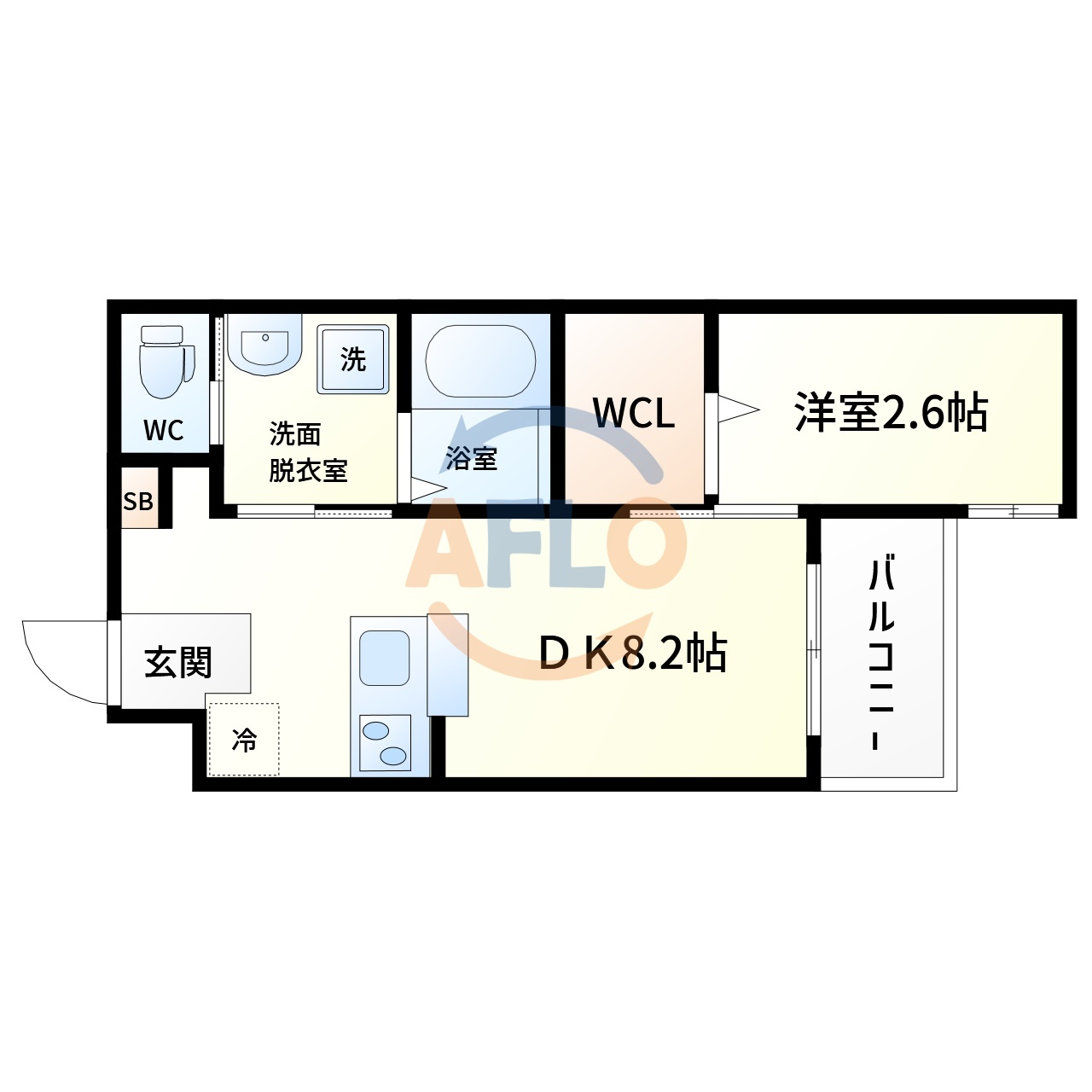 リアコート北田辺の間取り|リアコート北田辺　間取り