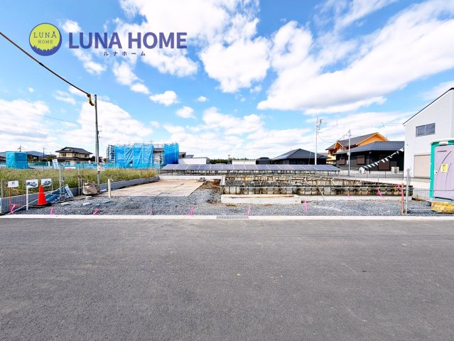 笠間市旭町第13　新築戸建て　1号棟の前面道路含む現地写真|住宅ローンについてご不安な方もお任せください♪経験豊富なスタッフが丁寧にサポートいたします！
