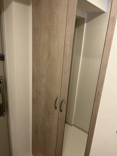 レジデンス神谷Ｃの玄関|姿見付きです。