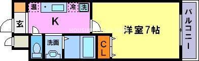 フルール須磨の間取り