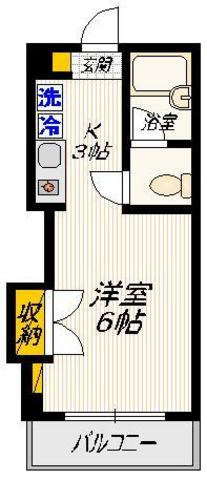 クレール住吉の間取り|★南向き★