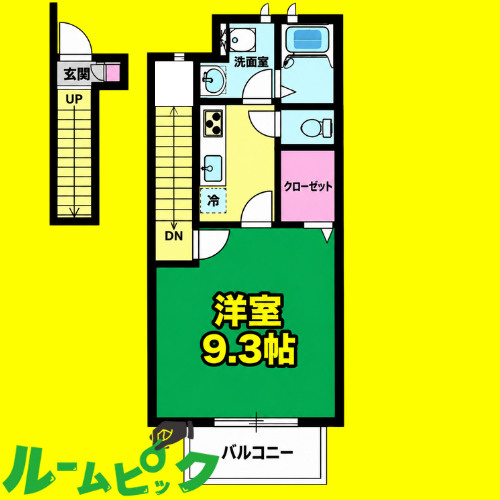 アスピリア マーム　名古屋市賃貸　仲介手数料無料の間取り