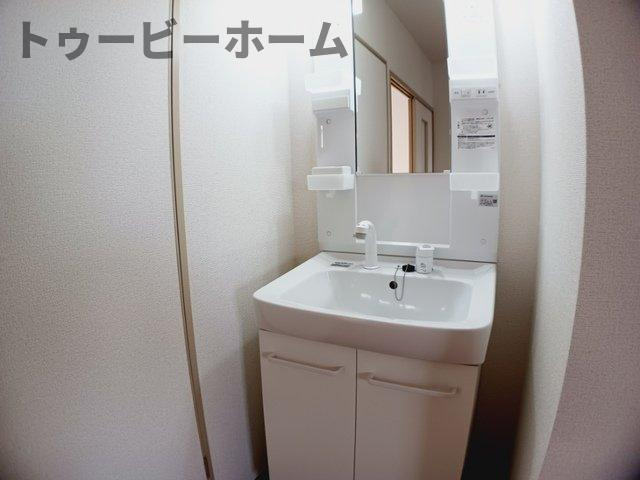グリーンハイツ橘の洗面所|脱衣スペースもあります