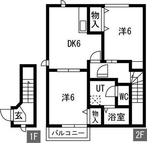 エバーグリーンハイツの間取り