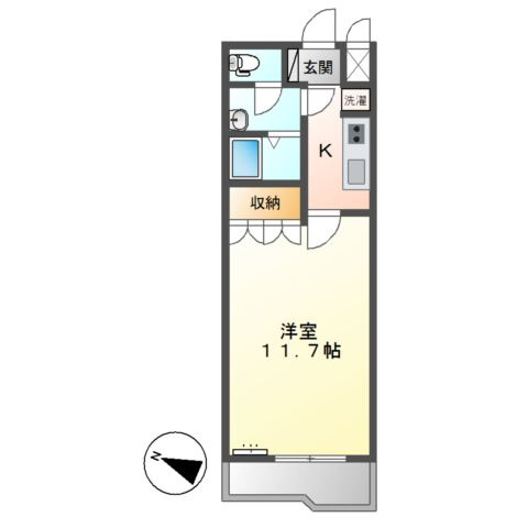 コンフォール三宅　　　刈谷市近郊の賃貸はクラスホーム刈谷店の間取り