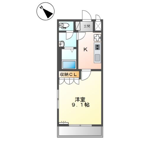 エコーハイツ　　　刈谷市近郊の賃貸はクラスホーム刈谷店の間取り