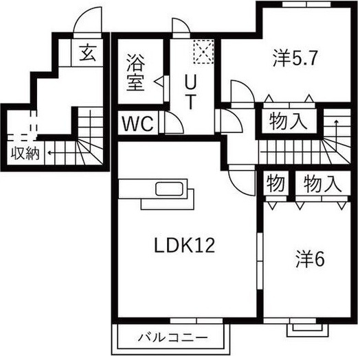 フリージアガーデンⅢの間取り