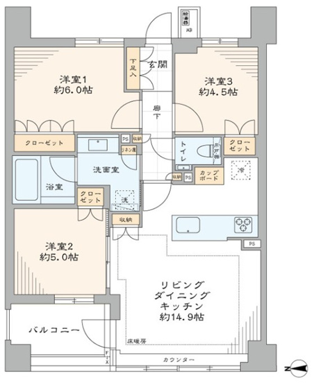 【間取り】 | ウエリス代沢