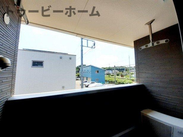 アンソレイェ　Ⅰのバルコニー|落ち着いた時間を過ごせるバルコニーです