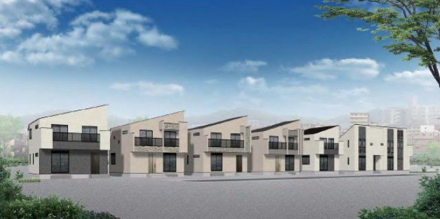 武蔵野市境南町1丁目 中央線 武蔵境駅 新築戸建の外観パース