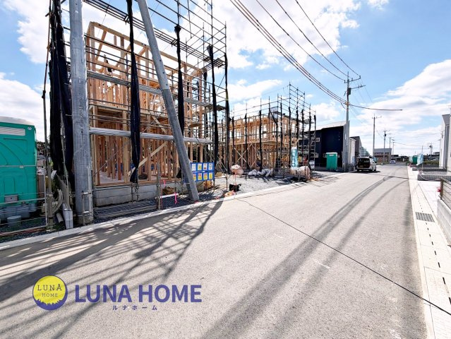 笠間市旭町第13　新築戸建　10号棟の前面道路含む現地写真|「頭金０円」でご購入も可能です♪無理のない返済シミュレーションをご提案いたします！