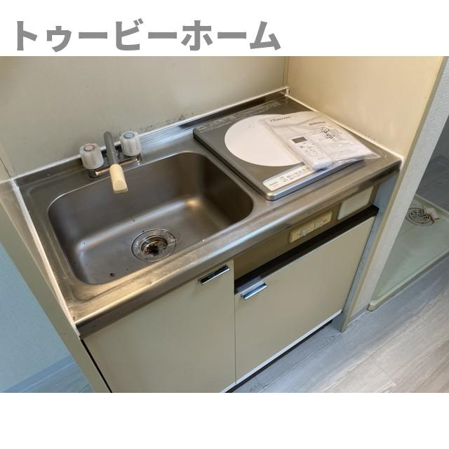 アーバンハイム寿のキッチン|コンパクトなキッチンで掃除もラクラク