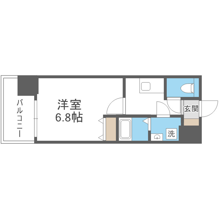 大阪市淀川区塚本１丁目の賃貸マンションの間取り