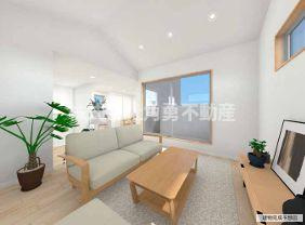 小田原市柳新田　新築一戸建て　2号棟の内観：施工例|《施工例》リビング