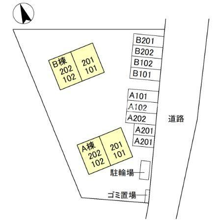 ヴィレルーラル　Bの区画図|高崎、前橋のお部屋探しはエンドスケープまで！お客様の理想お聞かせ下さい♪