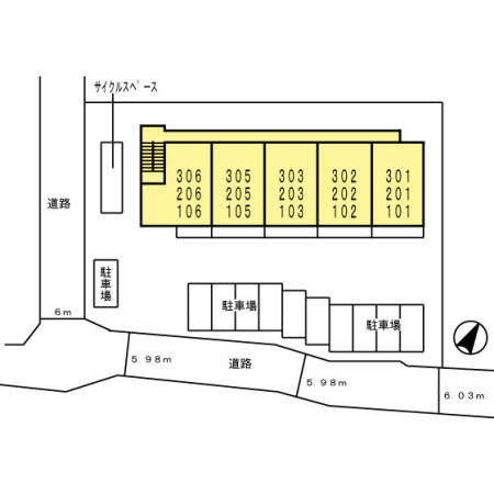 ガーベラ北神戸の区画図