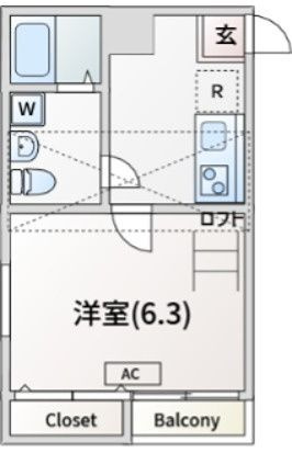 ウイングコート北越谷 の間取り