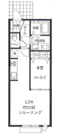 桜のある家の間取り|間取りです。