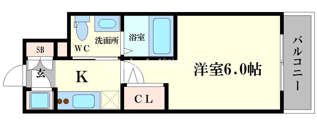 エスリード福島WESTの間取り