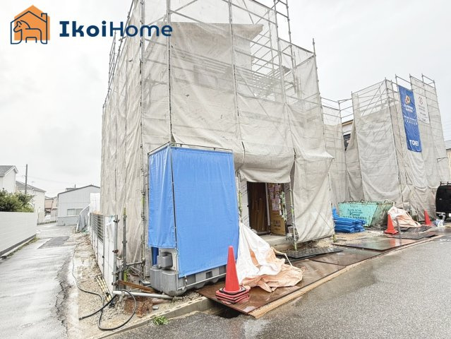 神戸市西区玉津町今津　2号棟　新築戸建の前面道路含む現地写真|●年中無休：当日予約可●前面道路は北側幅員約4mです！交通量少なく安心です！