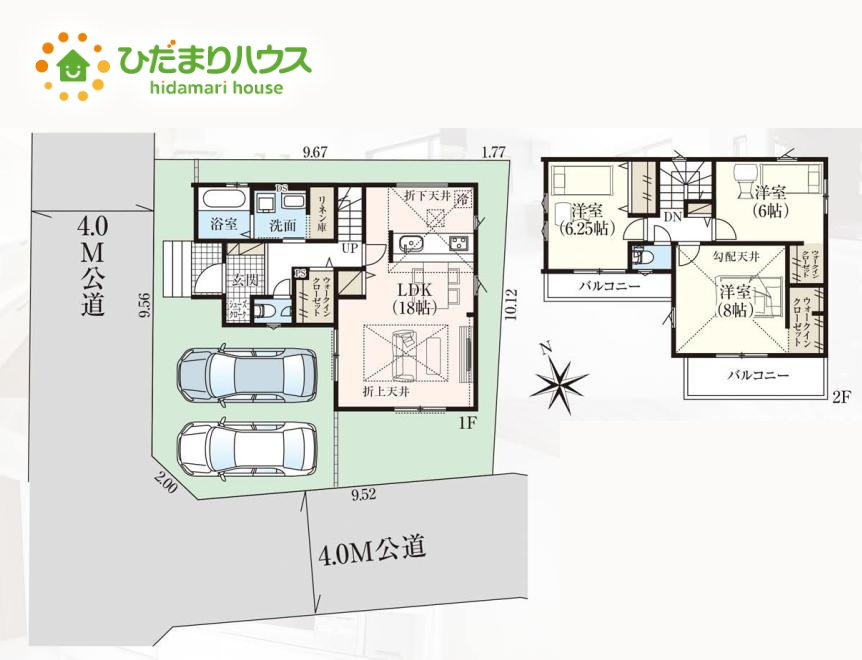 上尾市藤波3期　新築戸建　グラファーレ01の間取り