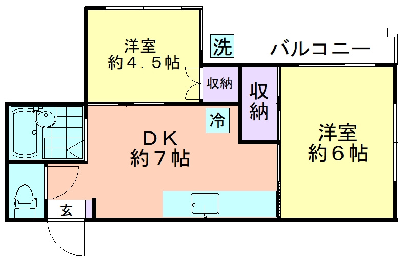 パイニーコーポの間取り