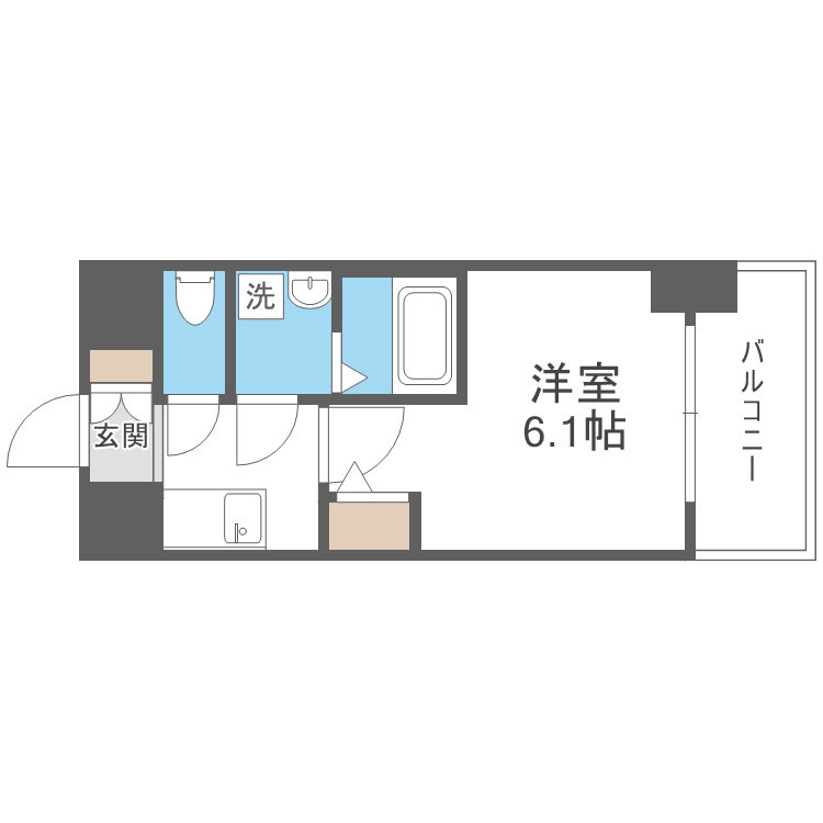 大阪市都島区都島本通４丁目の賃貸マンションの間取り