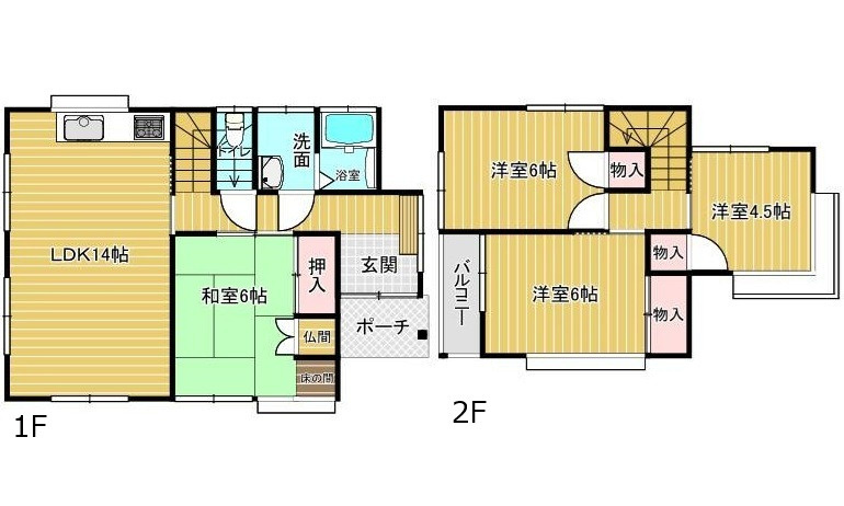 安佐北区小河原町　の間取り