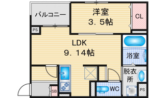 【間取り】 | プライムシールド西又兵ヱ町 | 略図の為、現状優先