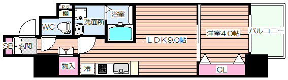 【間取り】 | セオリー天神橋アベニール