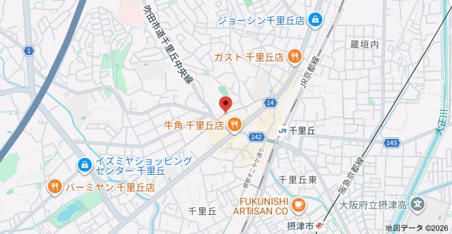 シャーメゾン千里丘の地図