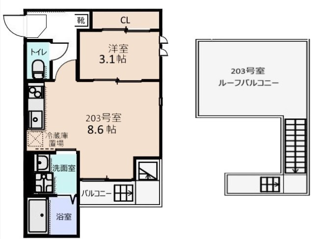 GRANDTIC柏特典：仲介手数料が無料です!!の間取り