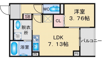 【間取り】 | プライムシールド西又兵ヱ町 | 略図の為、現状優先