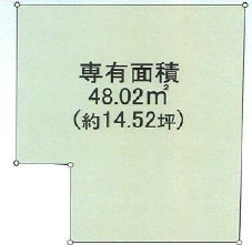 吹田市朝日町の店舗事務所の間取り