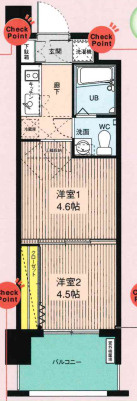 【間取り】 | No46 Vプロジェクト2100天神