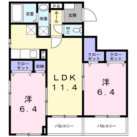 クロシェットの間取り