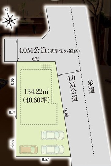 練馬区南大泉　土地　西武池袋線　大泉学園の区画図
