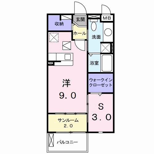 EKARINA助任の間取り