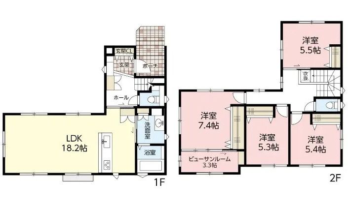 安佐南区八木７丁目の間取り