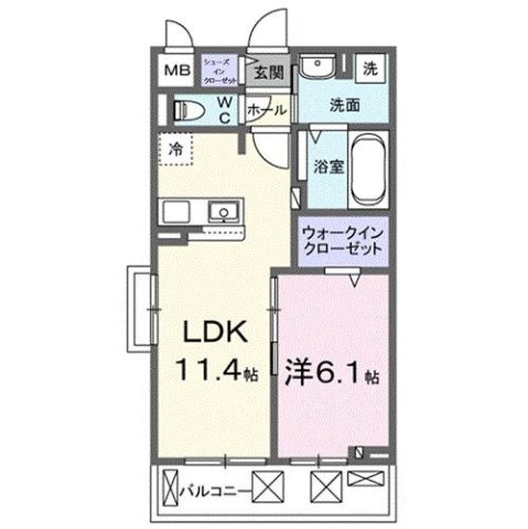 プロムナード　内谷の間取り
