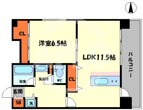 CITY SPIRE桜川Iの間取り|CITY　SPIRE桜川Ⅰ(シティスパイア桜川Ⅰ)　間取り