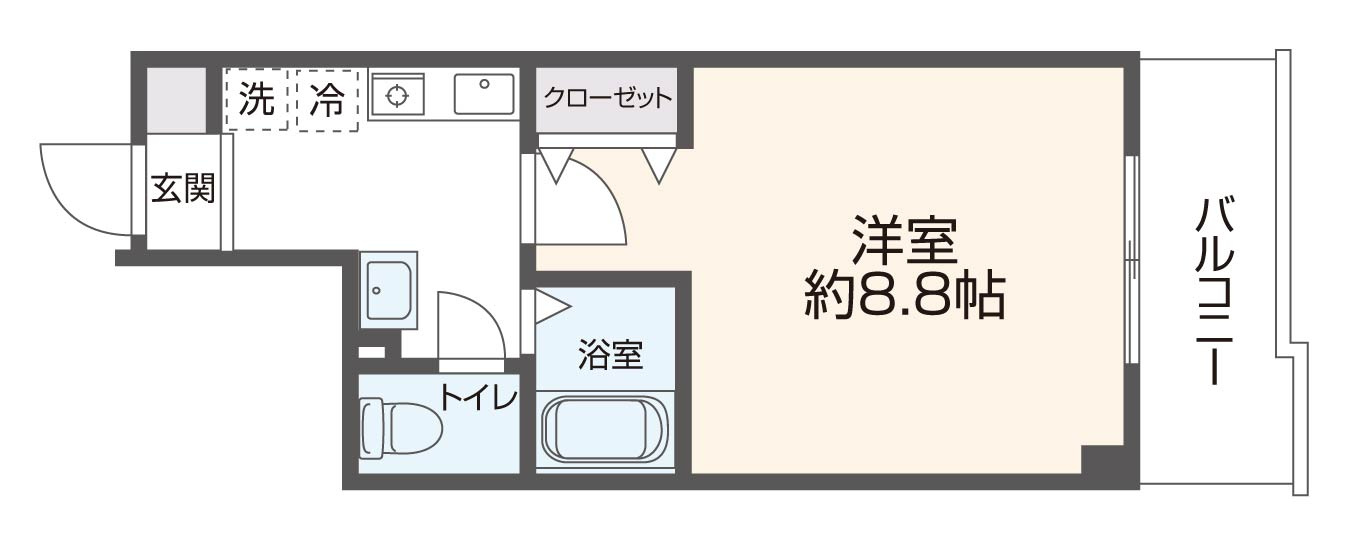 プリムヴェール ( 近畿大学 一人暮らし )の間取り