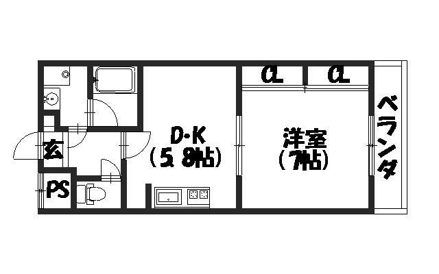 Uluru東向日の間取り