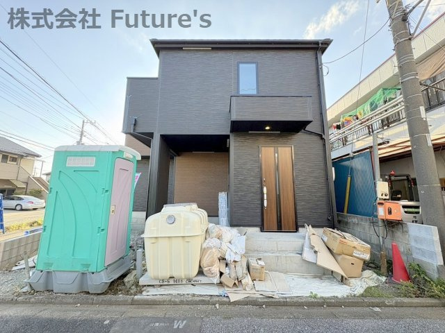八潮市上馬場　新築戸建の外観|八幡小学校徒歩5分・八幡中学校徒歩6分でお子様の通学も安心