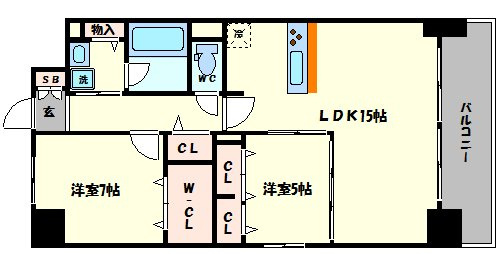ビビアンパレス桜川公園の間取り|ビビアンパレス桜川公園　間取り