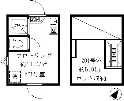 杉並区和泉２丁目のアパートの間取り