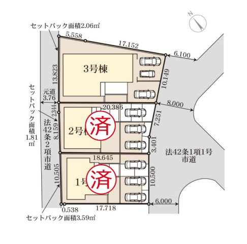 小美玉市希望ケ丘1期　新築戸建　3号棟の区画図|当日のご予約も大歓迎です！「今から見たい」も柔軟にご対応いたします♪