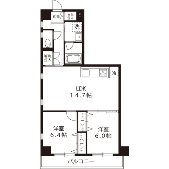 【間取り】 | グランデュールⅥ羽田